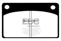 EBC Ultimax OEM Replacement Brake Pad Set DP143 [Front] - Image 2