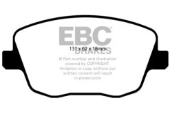 EBC Greenstuff 2000 Brake Pad Set (FRONT) DP21436 - Image 2