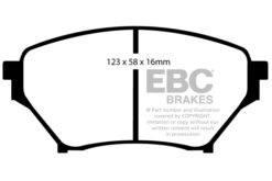 EBC Greenstuff 2000 Brake Pad Set (FRONT) DP21452 - Image 2