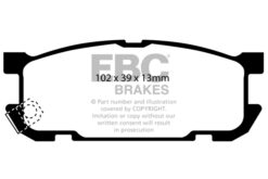 EBC Greenstuff 2000 Brake Pad Set (REAR) DP21453 - Image 2