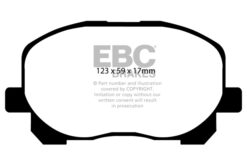 EBC Greenstuff 2000 Brake Pad Set (FRONT) DP21455 - Image 2