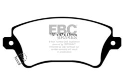EBC Greenstuff 2000 Brake Pad Set (FRONT) DP21457 - Image 2
