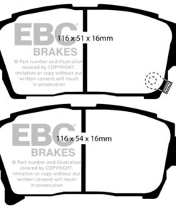 EBC Greenstuff 2000 Brake Pad Set (FRONT) DP21459 - Image 2