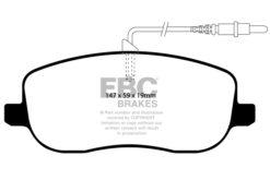 EBC Ultimax OEM Replacement Brake Pad Set DP1466 [Front] - Image 2