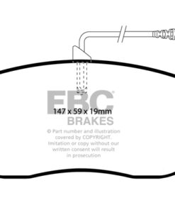 Alternative view of EBC Greenstuff 2000 Brake Pad Set (FRONT) DP21466