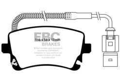 DP41470R EBC Yellowstuff Street and Track Brake Pad Set [Rear] - Image 2