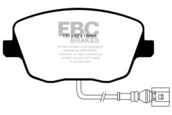 Alternative view of DP41479R EBC Yellowstuff Street and Track Brake Pad Set [Front]