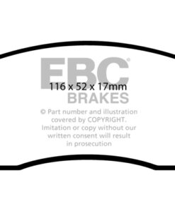 EBC Greenstuff 2000 Brake Pad Set (FRONT) DP21485 - Image 2