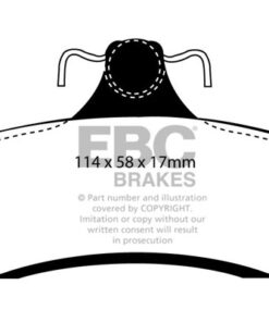 EBC Ultimax OEM Replacement Brake Pad Set DP1506 [Rear] - Image 2