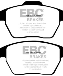 EBC Greenstuff 2000 Brake Pad Set (FRONT) DP21517/2 - Image 2