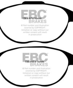 EBC Greenstuff 2000 Brake Pad Set (FRONT) DP21524 - Image 2