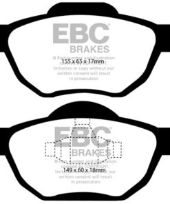 EBC Greenstuff 2000 Brake Pad Set (FRONT) DP21525 - Image 2