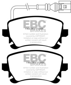 EBC Ultimax OEM Replacement Brake Pad Set DP1534 [Rear] - Image 2
