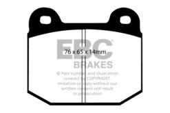 EBC Greenstuff 2000 Brake Pad Set (REAR) DP21537 - Image 2