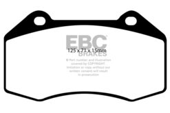 DP41539R EBC Yellowstuff Street and Track Brake Pad Set [Front] - Image 2