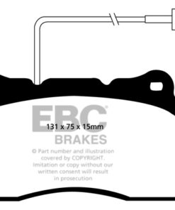 DP41540R EBC Yellowstuff Street and Track Brake Pad Set [Front] - Image 2