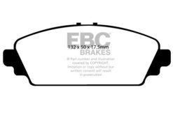 EBC Ultimax OEM Replacement Brake Pad Set DP1544 [Front] - Image 2