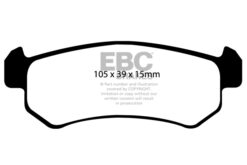 EBC Ultimax OEM Replacement Brake Pad Set DP1548 [Rear] - Image 2
