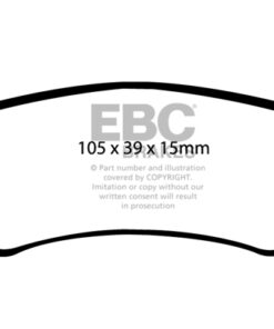 EBC Ultimax OEM Replacement Brake Pad Set DP1548 [Rear] - Image 2