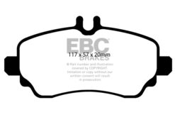 EBC Greenstuff 2000 Brake Pad Set (FRONT) DP21555 - Image 2