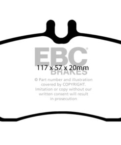 EBC Greenstuff 2000 Brake Pad Set (FRONT) DP21555 - Image 2