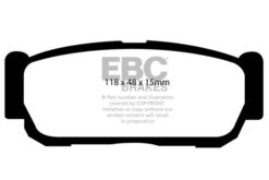 EBC Ultimax OEM Replacement Brake Pad Set DP1560 [Rear] - Image 2