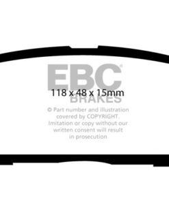 EBC Ultimax OEM Replacement Brake Pad Set DP1560 [Rear] - Image 2