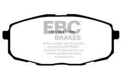 EBC Ultimax OEM Replacement Brake Pad Set DP1562 [Front] - Image 2