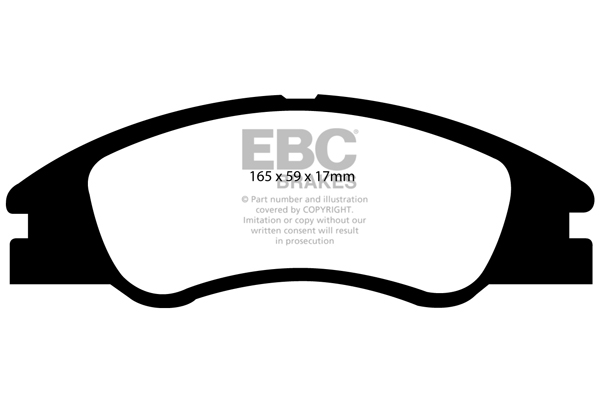EBC Greenstuff 2000 Brake Pad Set (FRONT) DP21568 - Image 2