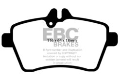 EBC Ultimax OEM Replacement Brake Pad Set DP1579 [Front] - Image 2
