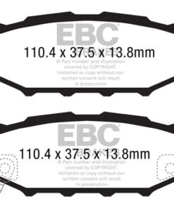 EBC Ultimax OEM Replacement Brake Pad Set DP1584 [Rear] - Image 2