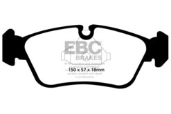 EBC Greenstuff 2000 Brake Pad Set (FRONT) DP21587 - Image 2