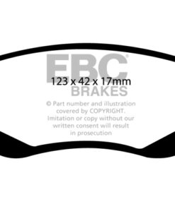 DP41597R EBC Yellowstuff Street and Track Brake Pad Set [Front] - Image 2