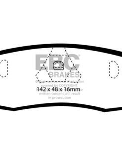Alternative view of DP41601R EBC Yellowstuff Street and Track Brake Pad Set [Rear]