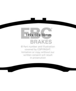 EBC Greenstuff 2000 Brake Pad Set (FRONT) DP21610 - Image 2