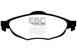 EBC Greenstuff 2000 Brake Pad Set (FRONT) DP21611 - Image 2