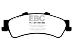 EBC Ultimax OEM Replacement Brake Pad Set DP1630 [Rear] - Image 2