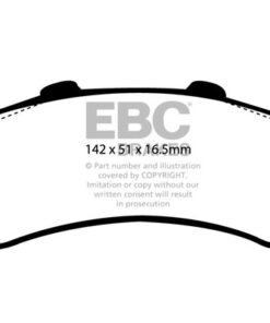 Alternative view of DP41630R EBC Yellowstuff Street and Track Brake Pad Set [Rear]