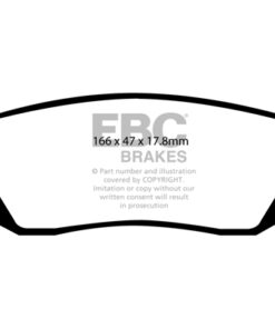 EBC Ultimax OEM Replacement Brake Pad Set DP1639 [Rear] - Image 2