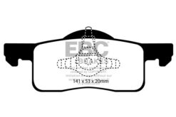 EBC Ultimax OEM Replacement Brake Pad Set DP1652 [Rear] - Image 2