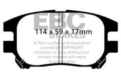 EBC Ultimax OEM Replacement Brake Pad Set DP1658 [Front] - Image 2