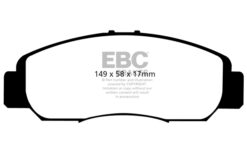 DP41669R EBC Yellowstuff Street and Track Brake Pad Set [Front] - Image 2