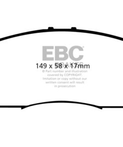 EBC Greenstuff 2000 Brake Pad Set (FRONT) DP21669 - Image 2