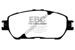 EBC Greenstuff 2000 Brake Pad Set (FRONT) DP21674 - Image 2
