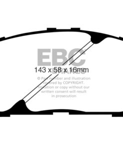 EBC Greenstuff 2000 Brake Pad Set (FRONT) DP21674 - Image 2
