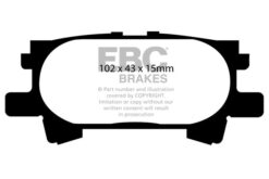 EBC Ultimax OEM Replacement Brake Pad Set DP1682 [Rear] - Image 2