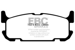 EBC Ultimax OEM Replacement Brake Pad Set DP1685 [Rear] - Image 2