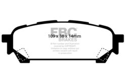 Alternative view of EBC Ultimax OEM Replacement Brake Pad Set DP1687 [Rear]