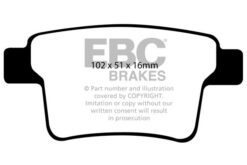 EBC Greenstuff 2000 Brake Pad Set (REAR) DP21731 - Image 2