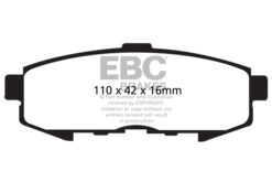 EBC Ultimax OEM Replacement Brake Pad Set DP1733 [Rear] - Image 2